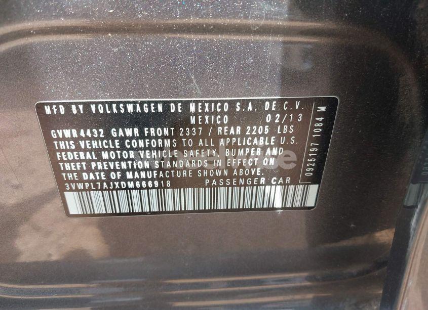 Photo 9 of 2013 Volkswagen Jetta SPORTWAGEN 2.0L TDI (VIN 3VWPL7AJXDM666918)