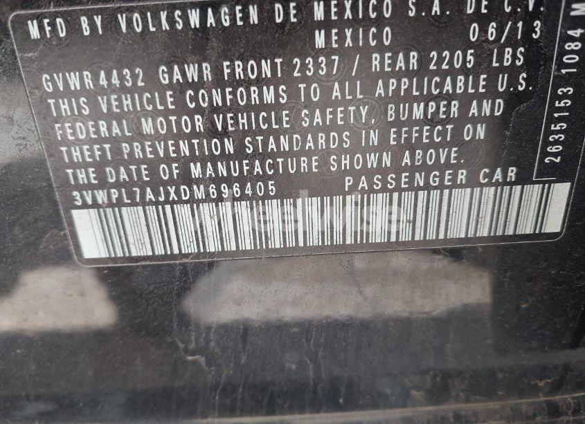 Photo 9 of 2013 Volkswagen Jetta SPORTWAGEN 2.0L TDI (VIN 3VWPL7AJXDM696405)