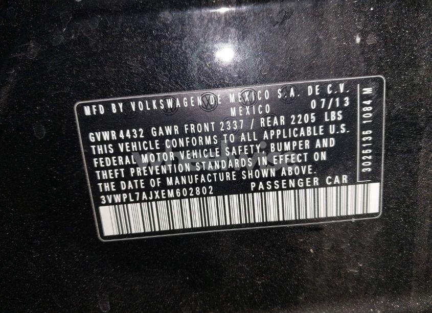 Photo 9 of 2014 Volkswagen Jetta SPORTWAGEN 2.0L TDI (VIN 3VWPL7AJXEM602802)