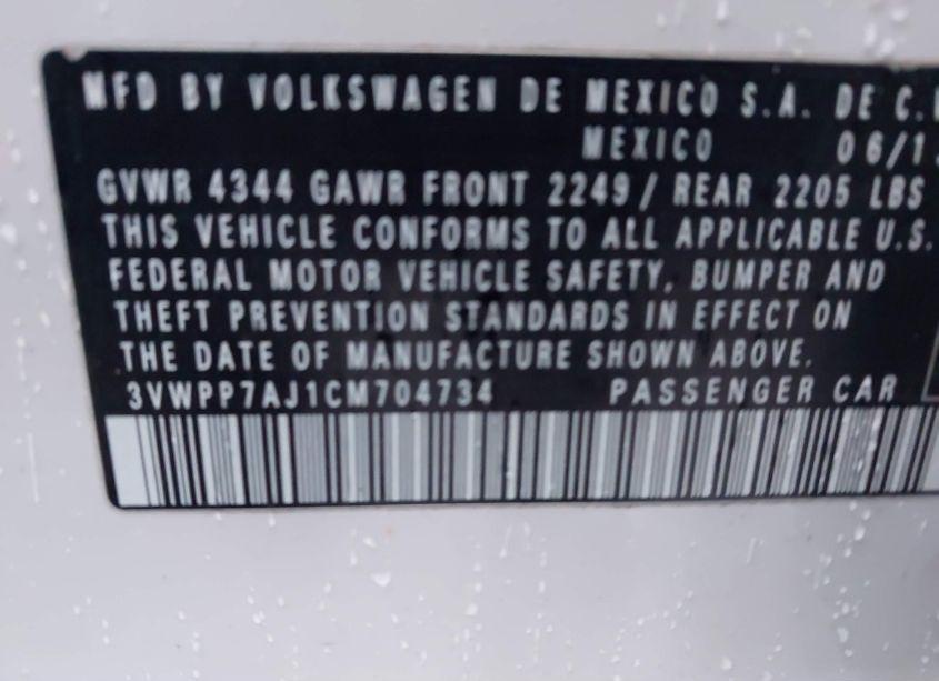 Photo 9 of 2012 Volkswagen Jetta SPORTWAGEN 2.5L SE (VIN 3VWPP7AJ1CM704734)