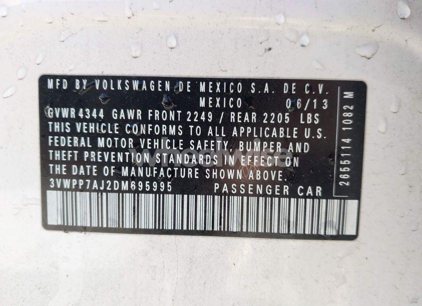 Photo 9 of 2013 Volkswagen Jetta SPORTWAGEN 2.5L S (VIN 3VWPP7AJ2DM695995)