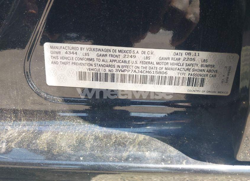 Photo 9 of 2012 Volkswagen Jetta SPORTWAGEN 2.5L S (VIN 3VWPP7AJ4CM615806)