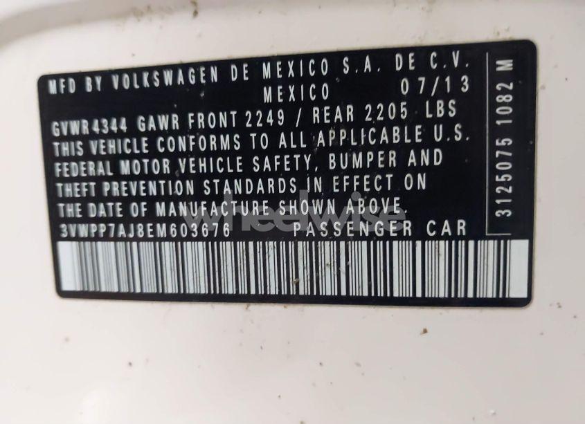 Photo 9 of 2014 Volkswagen Jetta SPORTWAGEN 2.5L SE (VIN 3VWPP7AJ8EM603676)