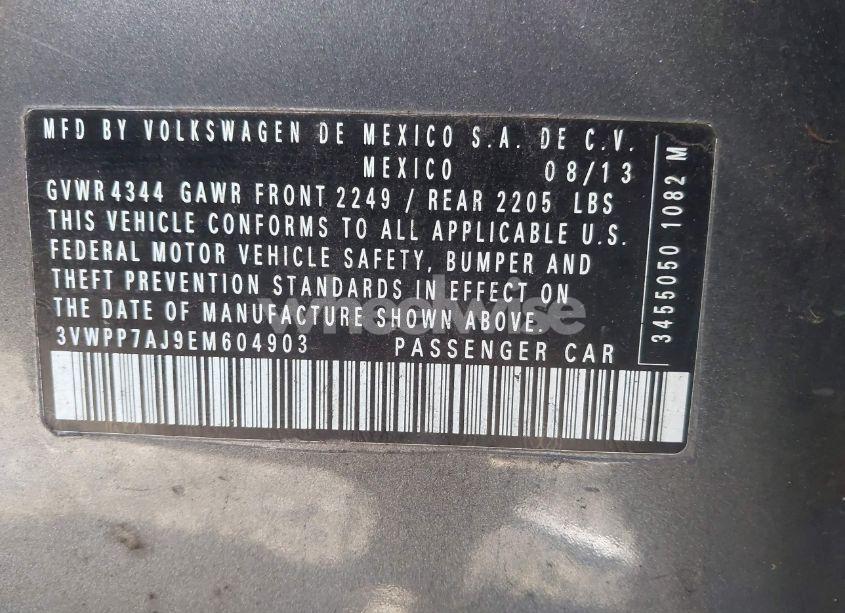 Photo 9 of 2014 Volkswagen Jetta SPORTWAGEN 2.5L SE (VIN 3VWPP7AJ9EM604903)