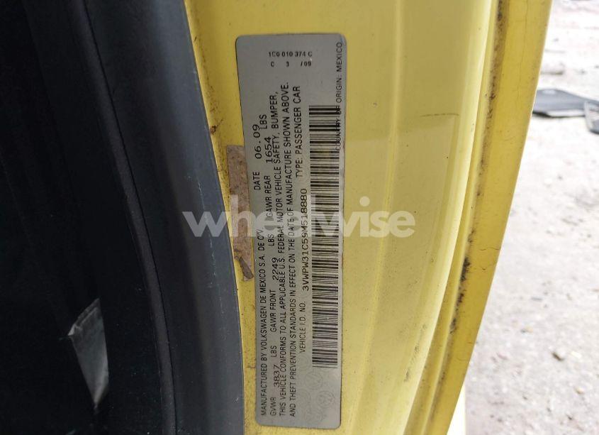 Photo 9 of 2009 Volkswagen New BEETLE 2.5L (VIN 3VWPW31C59M518880)