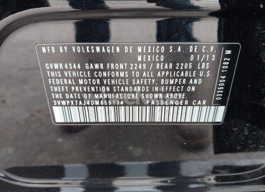 Photo 9 of 2013 Volkswagen Jetta SPORTWAGEN 2.5L SE (VIN 3VWPX7AJ4DM655174)