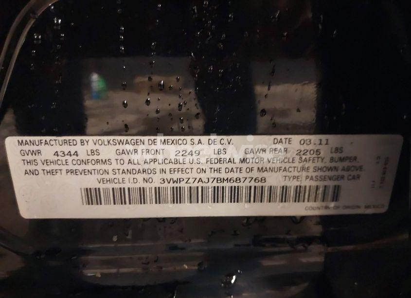 Photo 9 of 2011 Volkswagen Jetta SPORTWAGEN 2.5L S (VIN 3VWPZ7AJ7BM687768)