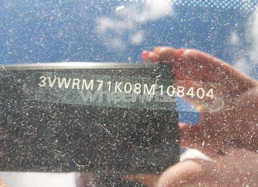 Photo 9 of 2008 Volkswagen Jetta SE/SEL (VIN 3VWRM71K08M108404)