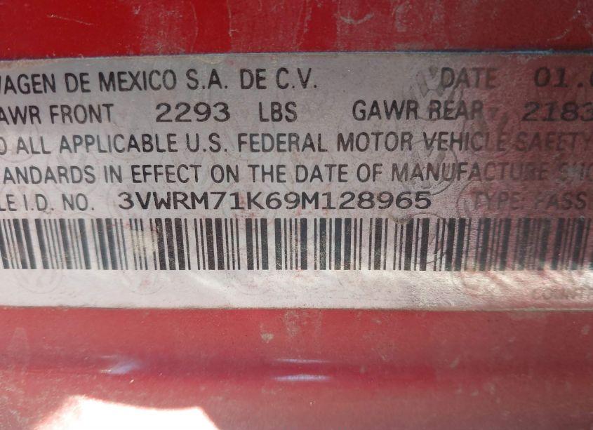 Photo 9 of 2009 Volkswagen Jetta SE (VIN 3VWRM71K69M128965)