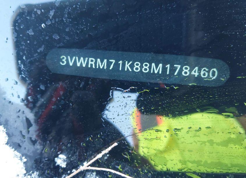 Photo 9 of 2008 Volkswagen Jetta SE/SEL (VIN 3VWRM71K88M178460)
