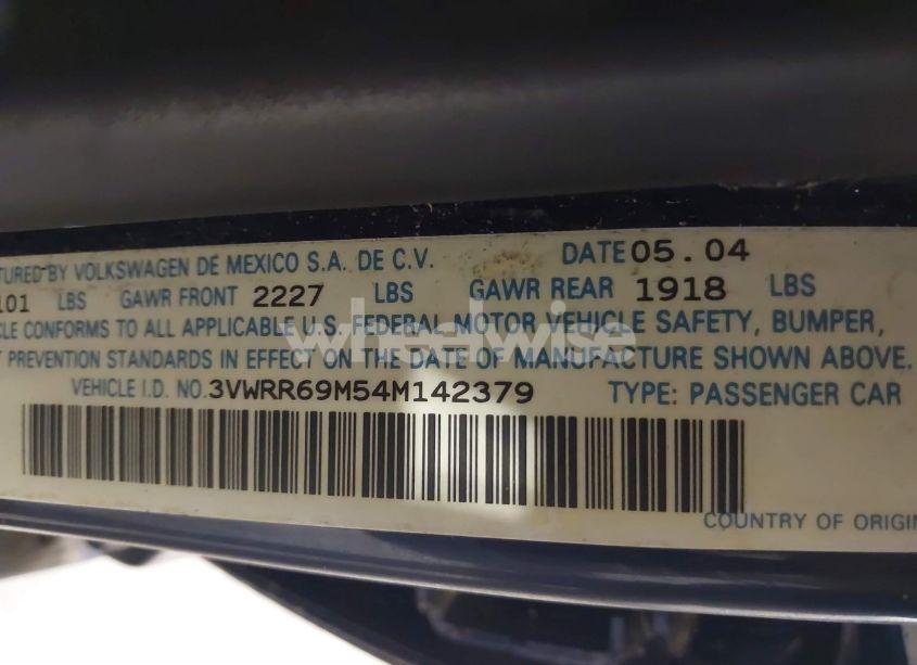 Photo 9 of 2004 Volkswagen Jetta GL TDI (VIN 3VWRR69M54M142379)