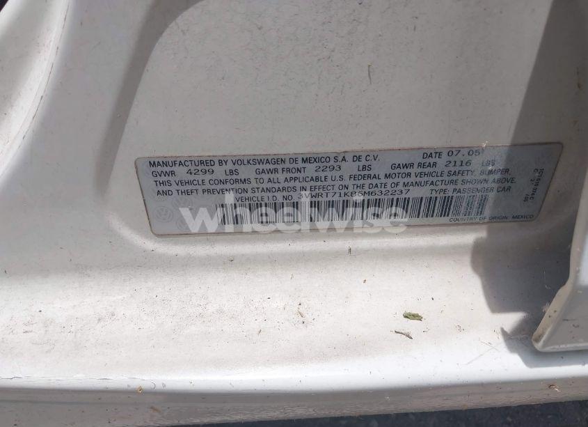 Photo 9 of 2006 Volkswagen Jetta TDI (VIN 3VWRT71K86M632237)