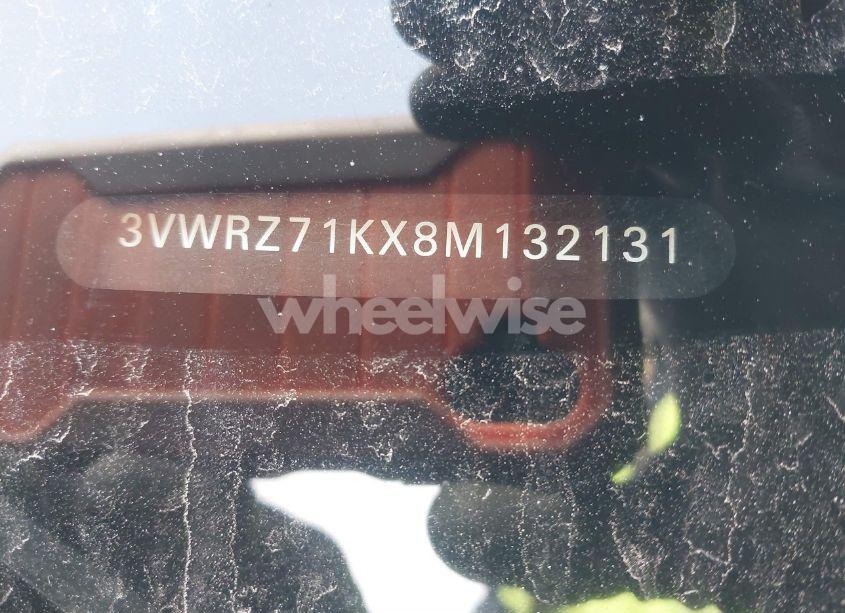 Photo 9 of 2008 Volkswagen Jetta SE (VIN 3VWRZ71KX8M132131)