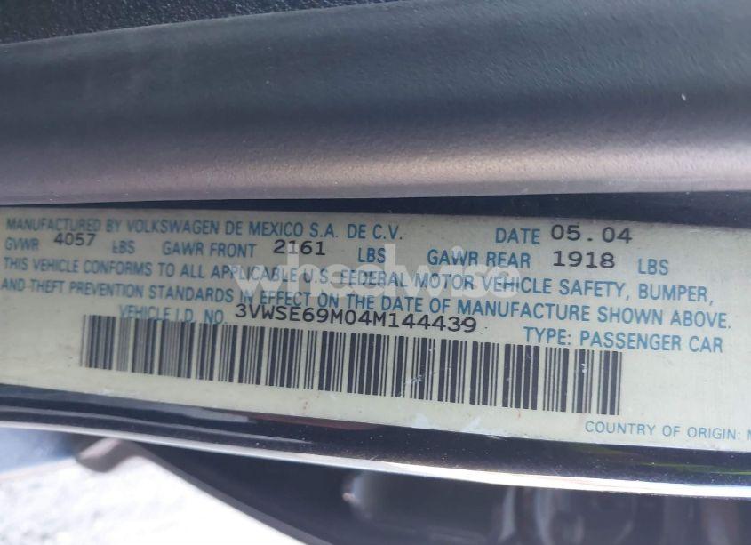 Photo 9 of 2004 Volkswagen Jetta GLI 1.8T (VIN 3VWSE69M04M144439)