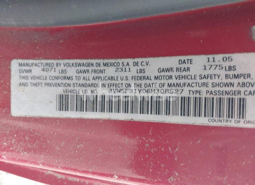 Photo 9 of 2006 Volkswagen New BEETLE 2.5 (VIN 3VWSF31Y06M308527)