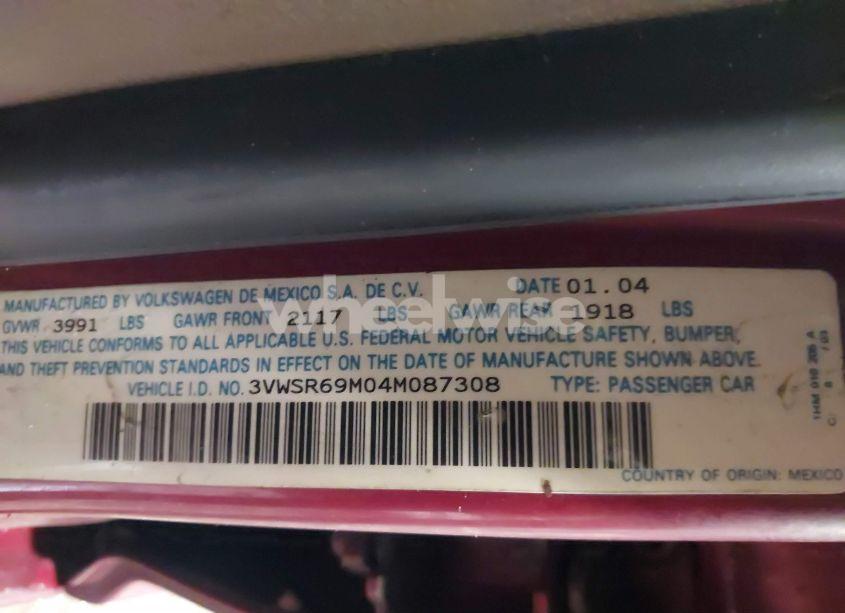 Photo 9 of 2004 Volkswagen Jetta GLS TDI (VIN 3VWSR69M04M087308)