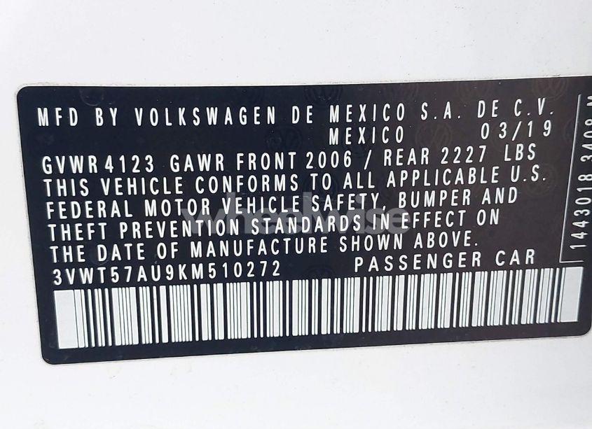 Photo 9 of 2019 Volkswagen Golf SPORTWAGEN 1.4T S (VIN 3VWT57AU9KM510272)