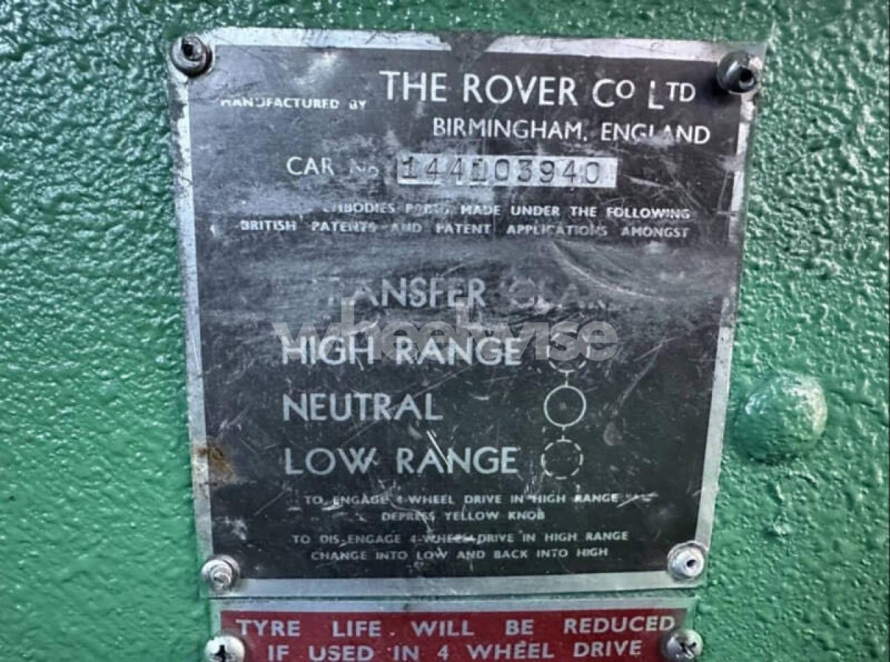 Photo 11 of 1961 LAND ROVER 88 SER IIA (VIN 3VWVS7AT7EM636840)