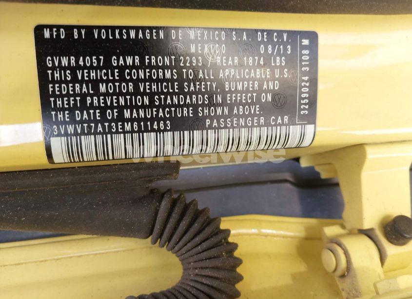 Photo 9 of 2014 Volkswagen Beetle 2.0T GSR (VIN 3VWVT7AT3EM611463)