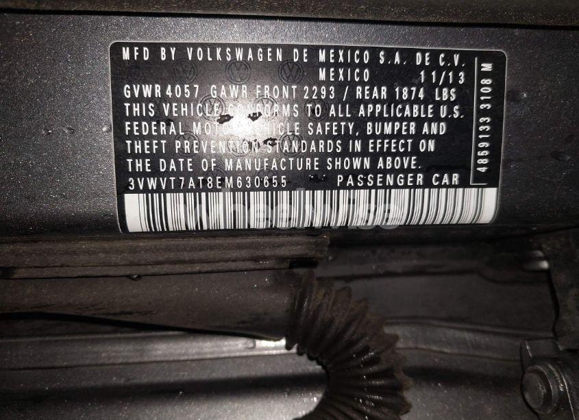 Photo 9 of 2014 Volkswagen Beetle 2.0T R-LINE (VIN 3VWVT7AT8EM630655)