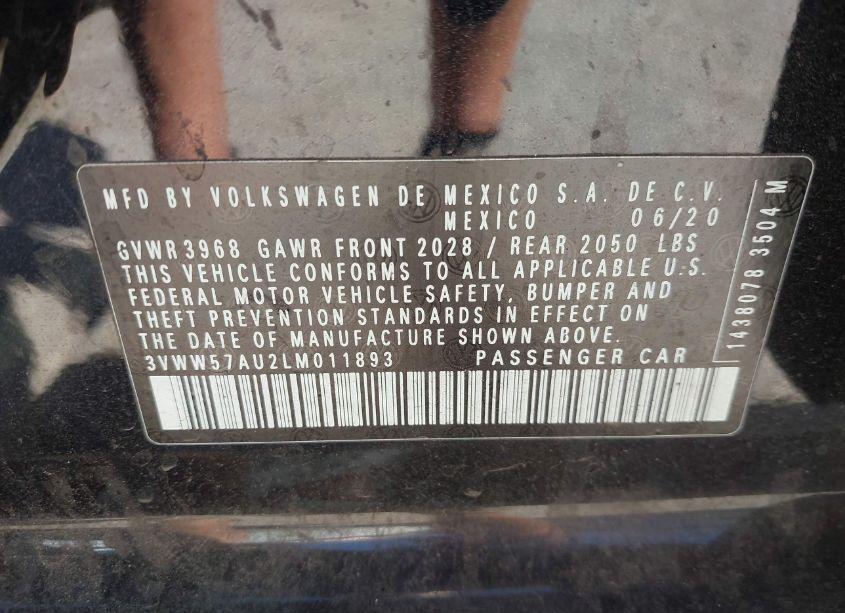 Photo 9 of 2020 Volkswagen Golf 1.4T TSI (VIN 3VWW57AU2LM011893)