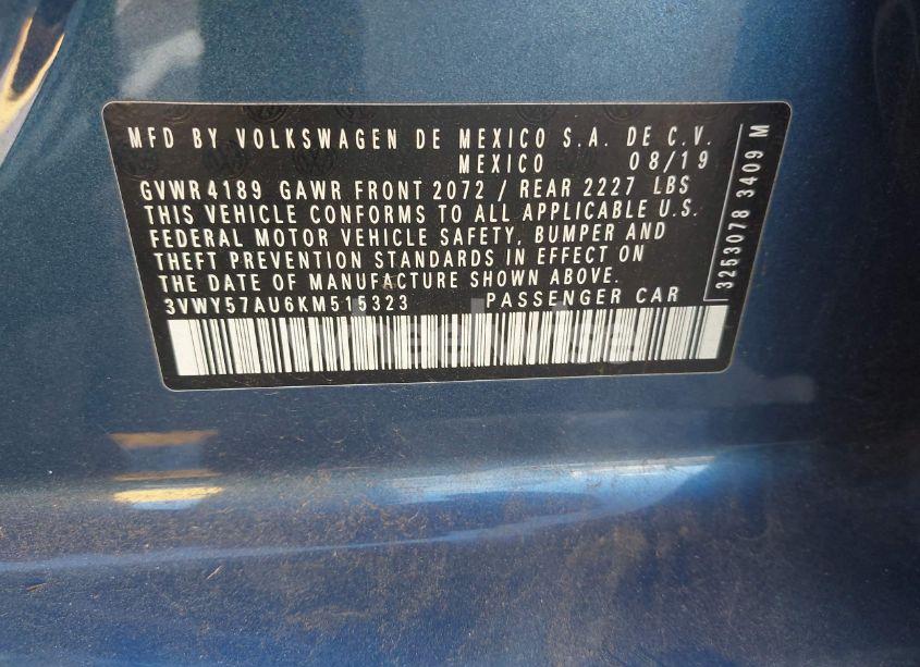 Photo 9 of 2019 Volkswagen Golf SPORTWAGEN 1.4T S/1.4T SE (VIN 3VWY57AU6KM515323)