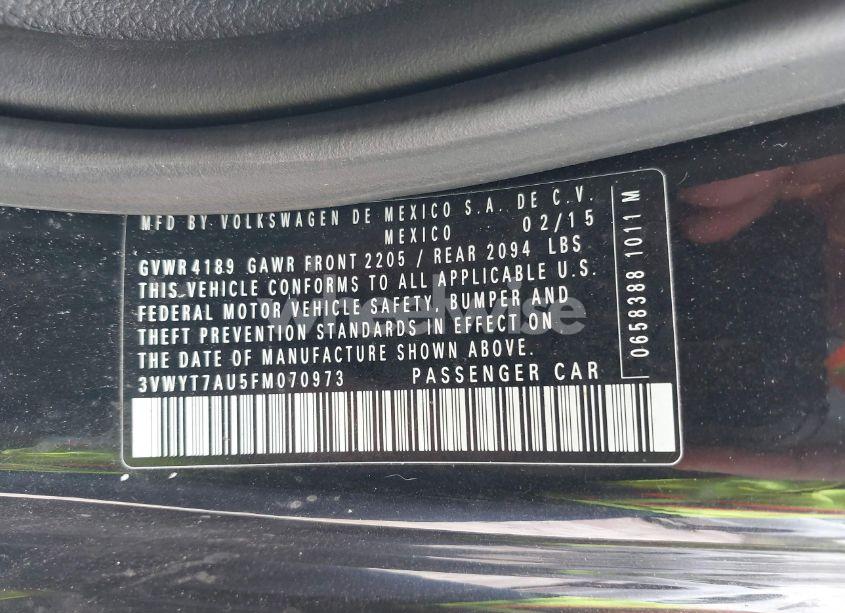 Photo 9 of 2015 Volkswagen Golf GTI 2.0T S 2-DOOR (VIN 3VWYT7AU5FM070973)