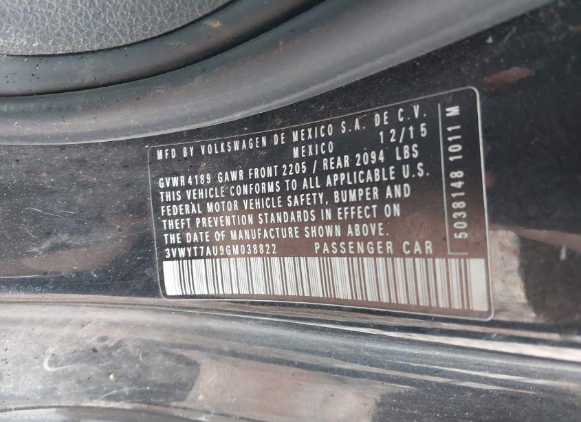 Photo 9 of 2016 Volkswagen Golf GTI S 2-DOOR (VIN 3VWYT7AU9GM038822)