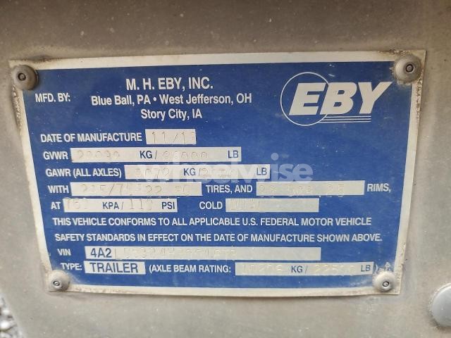 Photo 9 of 2017 M.H.EBY LIVESTOCK TRAILER (VIN 4A2LD5324H3004673)