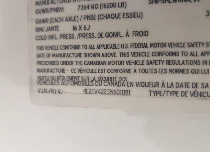 Photo 9 of 2022 K-z Inc TRAVEL TRAILER (VIN 4EZFV4223N6011191)