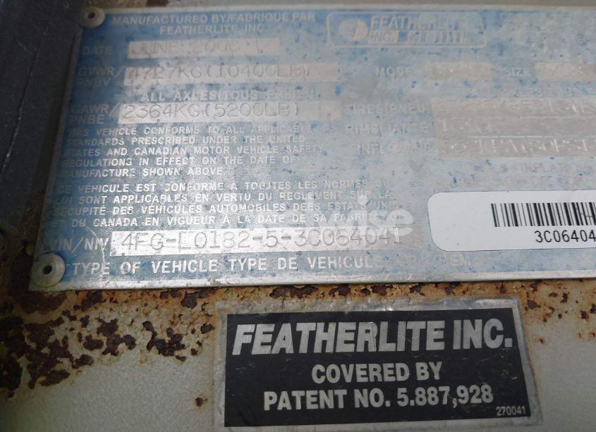 Photo 9 of 2003 Featherlite Unknown N/A (VIN 4FGL018253C064041)