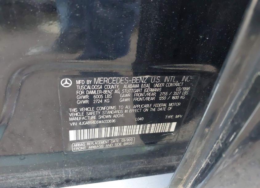 Photo 9 of 1998 Mercedes-benz Ml 320 CLASSIC (VIN 4JGAB54E6WA033696)