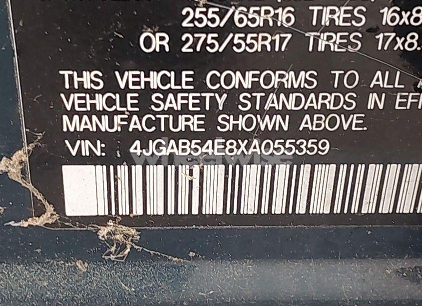 Photo 9 of 1999 Mercedes-benz Ml 320 (VIN 4JGAB54E8XA055359)