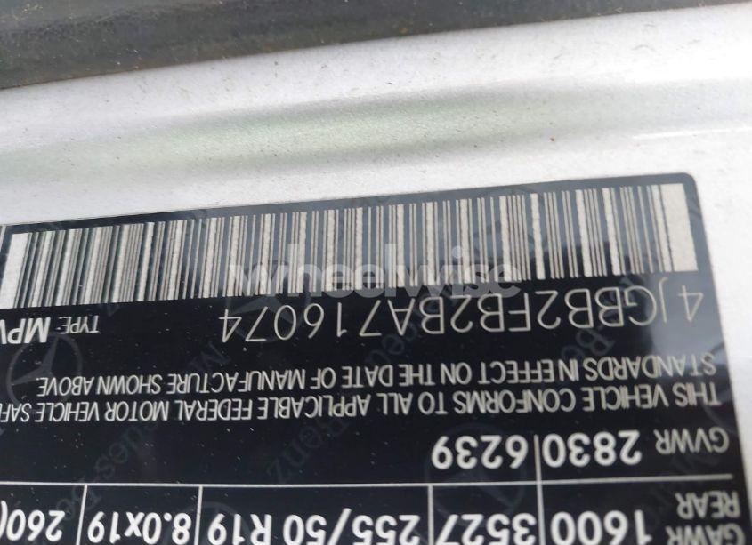 Photo 9 of 2011 Mercedes-benz Ml 350 BLUETEC 4MATIC (VIN 4JGBB2FB2BA716074)