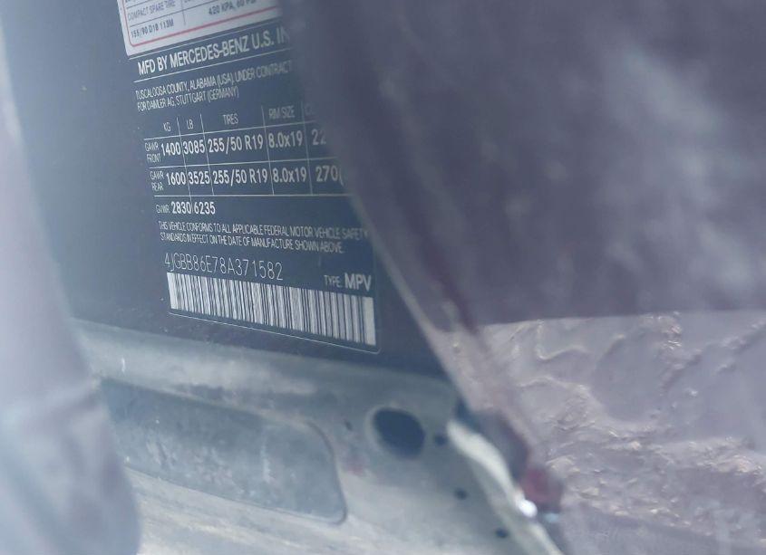 Photo 9 of 2008 Mercedes-benz Ml 350 4MATIC (VIN 4JGBB86E78A371582)