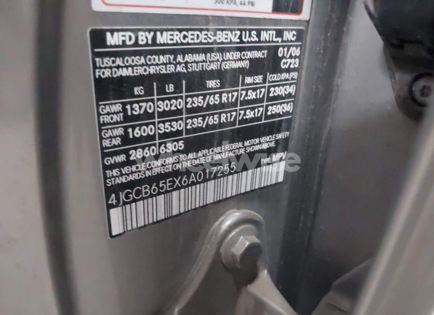 Photo 9 of 2006 Mercedes-benz R 350 4MATIC (VIN 4JGCB65EX6A017255)