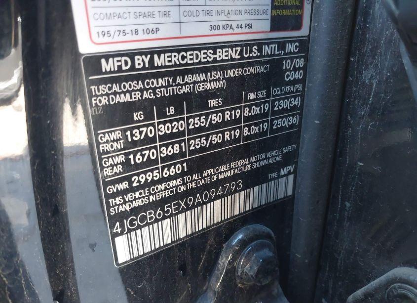 Photo 9 of 2009 Mercedes-benz R 350 4MATIC (VIN 4JGCB65EX9A094793)
