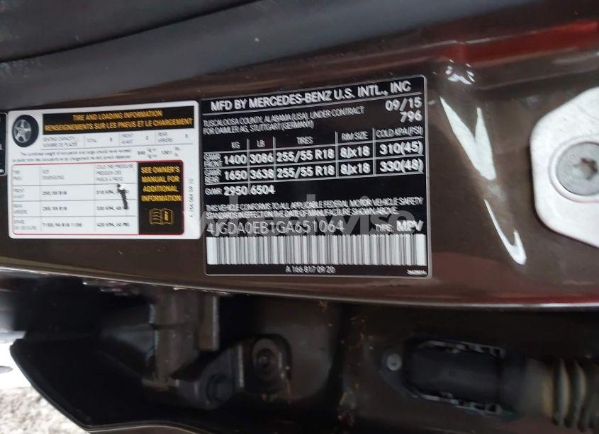 Photo 9 of 2016 Mercedes-benz Gle 300D 4MATIC (VIN 4JGDA0EB1GA651064)