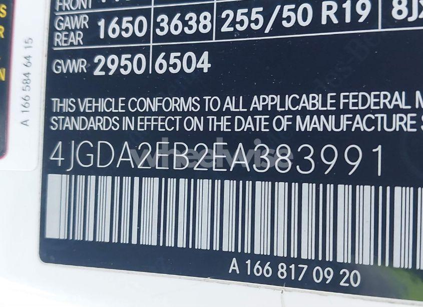 Photo 9 of 2014 Mercedes-benz Ml 350 BLUETEC 4MATIC (VIN 4JGDA2EB2EA383991)