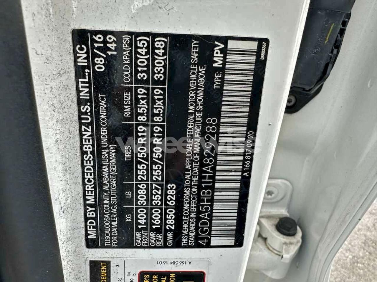 Photo 10 of 2017 MERCEDES-BENZ GLE 350 4MATIC (VIN 4JGDA5HB1HA829288)