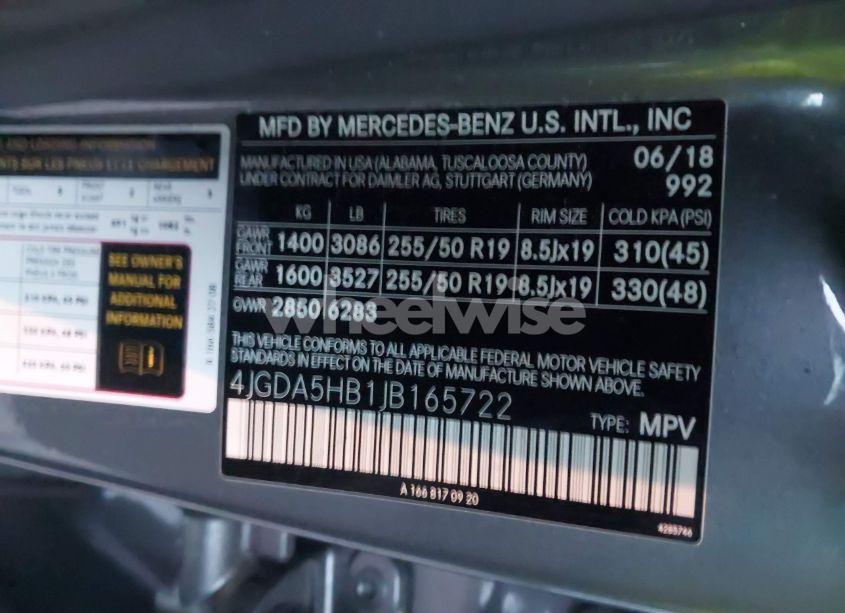 Photo 9 of 2018 Mercedes-benz Gle 350 4MATIC (VIN 4JGDA5HB1JB165722)