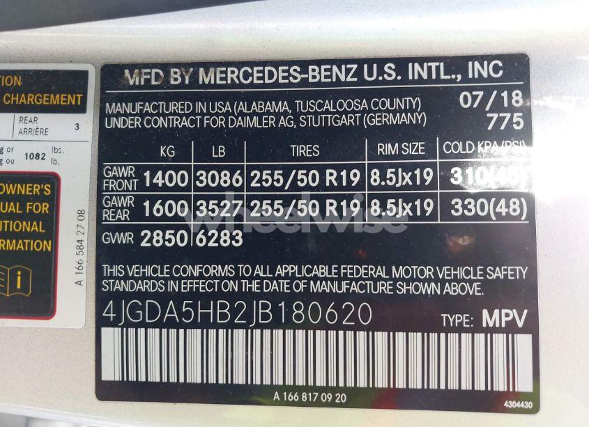 Photo 9 of 2018 Mercedes-benz Gle 350 4MATIC (VIN 4JGDA5HB2JB180620)