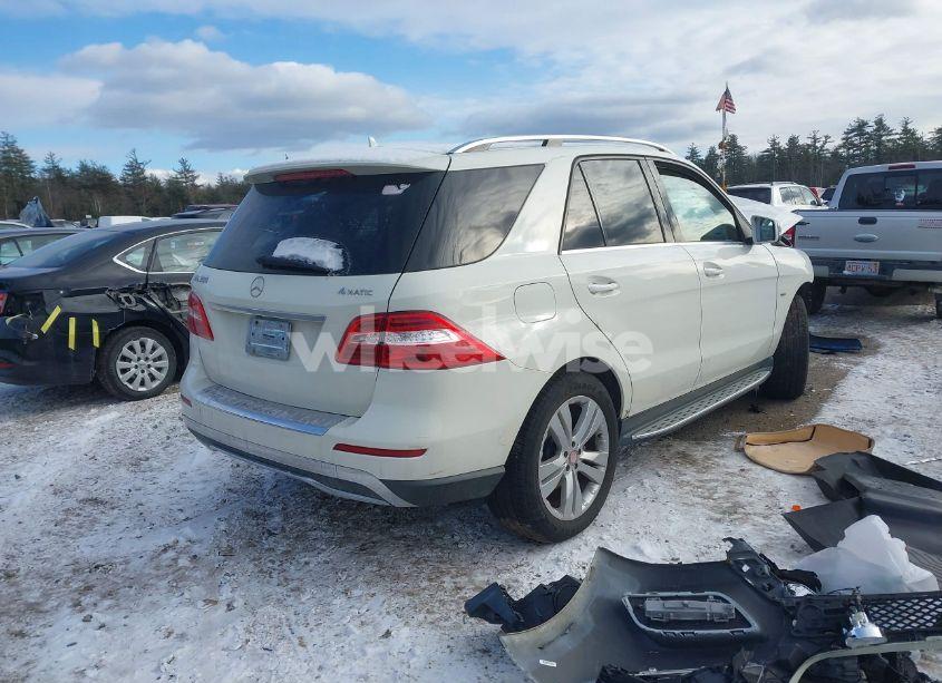 Photo 4 of 2012 Mercedes-benz Ml 350 4MATIC (VIN 4JGDA5HB3CA093866)