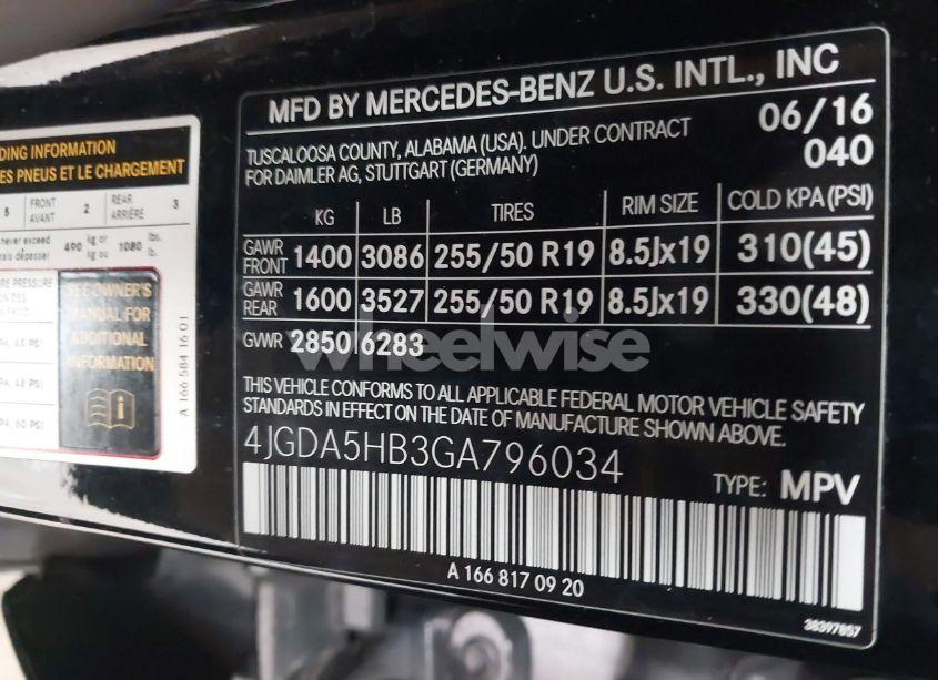 Photo 9 of 2016 Mercedes-benz Gle 350 4MATIC (VIN 4JGDA5HB3GA796034)