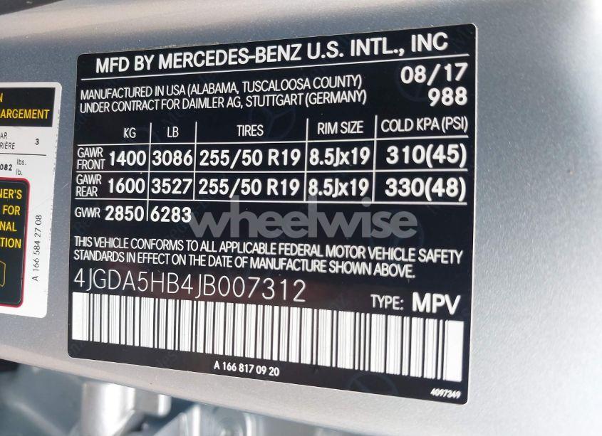 Photo 9 of 2018 Mercedes-benz Gle 350 4MATIC (VIN 4JGDA5HB4JB007312)