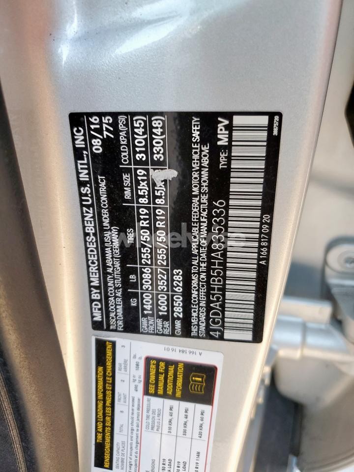 Photo 13 of 2017 MERCEDES-BENZ GLE 350 4MATIC (VIN 4JGDA5HB5HA835336)