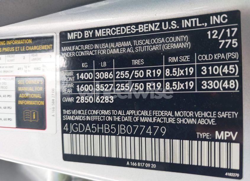 Photo 9 of 2018 Mercedes-benz Gle 350 4MATIC (VIN 4JGDA5HB5JB077479)