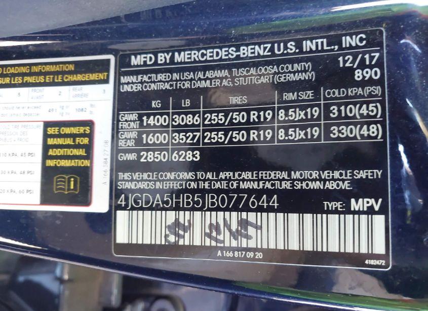 Photo 9 of 2018 Mercedes-benz Gle 350 4MATIC (VIN 4JGDA5HB5JB077644)