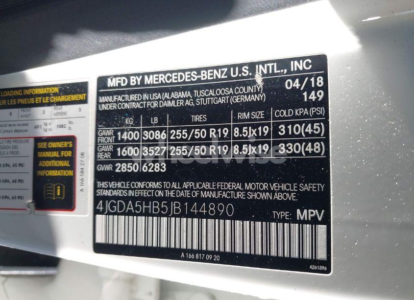 Photo 9 of 2018 Mercedes-benz Gle 350 4MATIC (VIN 4JGDA5HB5JB144890)