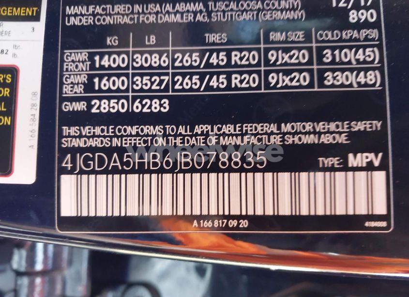 Photo 9 of 2018 Mercedes-benz Gle 350 4MATIC (VIN 4JGDA5HB6JB078835)